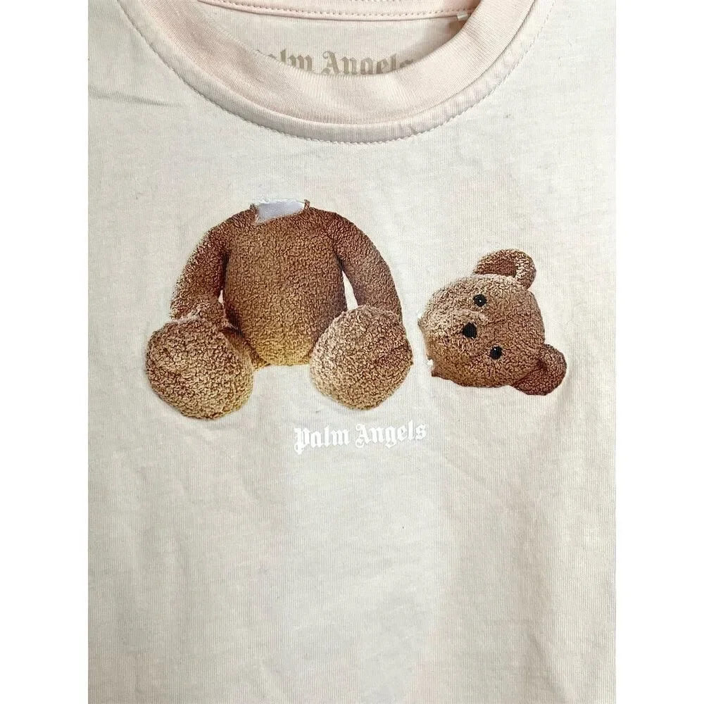 Palm Angels Kids Bear Print T-Shirt Pink 36 Months Toddler Unisex Summer